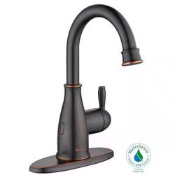 Glacier Bay Mandouri Touchless Single-Handle Bathroom Sink Faucet Bronze w/Drain