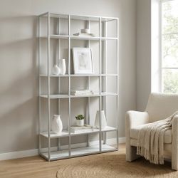 Dreamy White Etagere 74"
