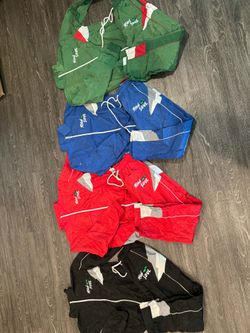 Rich$oul collections "phone home" track suits are now available I have sizes small-3x hmu $85 each fabric is great also comes with a cooling net in th