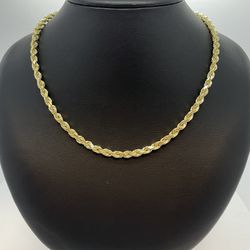New 14K Gold Rope Chain 