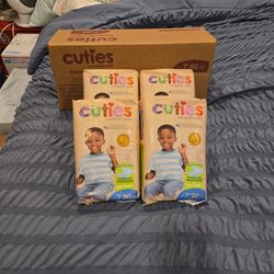 Cuties Diapers Size 7, 41 +lbs Multiple Packs Available