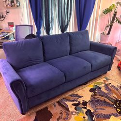 Blue Sofa & Loveseat