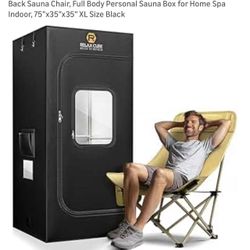 Portable Steam Sauna Chair 75" x35"x35" XL Size