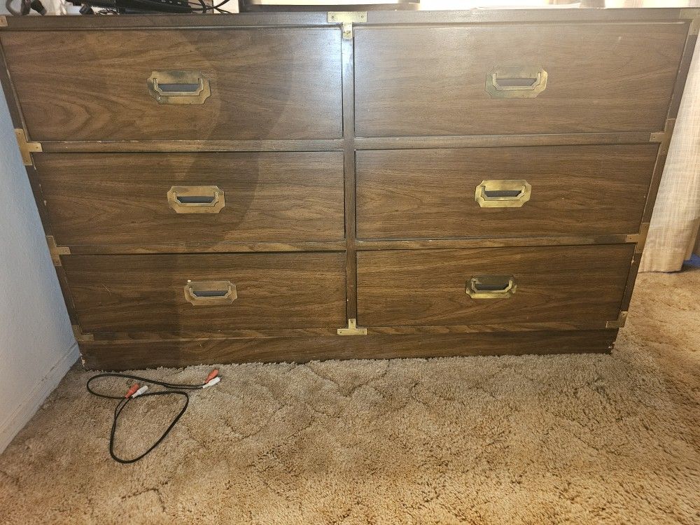 Vintage (1970's) Dixie campaigner Dresser 6 Drawer