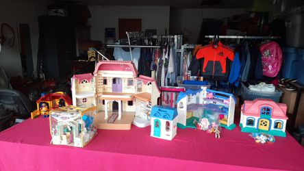 Barbie doll houses and other doll houses
