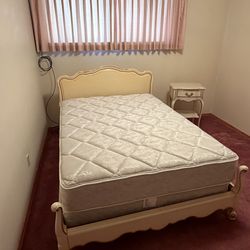 Vintage French Provincial ivory bedroom set