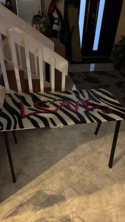 Glass desk