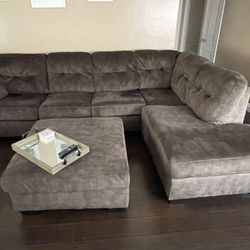 Ashley Furniture Sectional Couches With Chase And With Ottoman