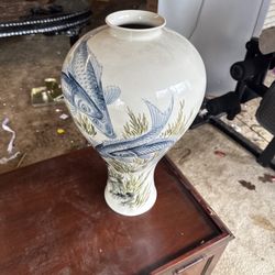 Vintage Inspired White Porcelain Vase