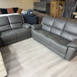 New Recliner Sofá And Loveseat 