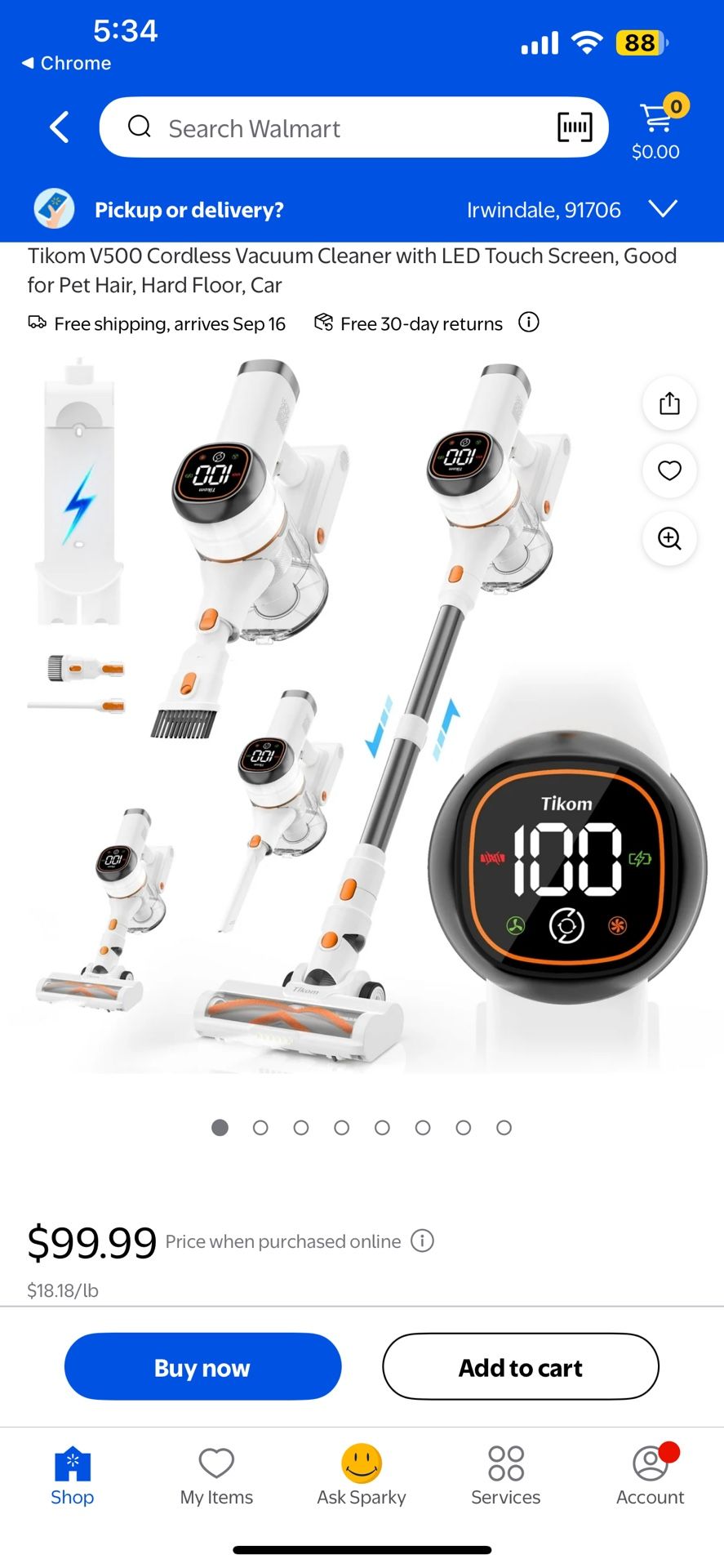 Tikom V500 Cordless Vacuum Cleaner