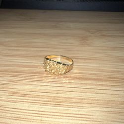 10k Solid Gold Nugget Ring