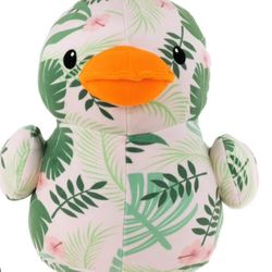 Way to Celebrate Plush Tropical Print Duck