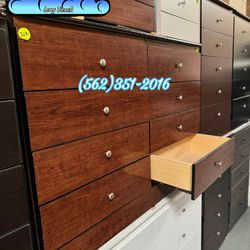 Cherry eight drawer dresser with rails new cajonera Comoda