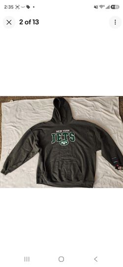 New York JETS Fanatics Branded Size 3XL Charcoal Gray/Green NFL Pullover Hoodie