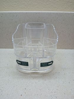 Expandable spinning cosmetic organizer