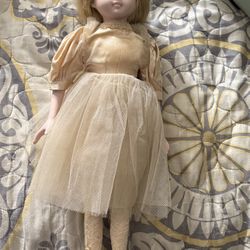 Vintage Porcelain Ballerina Doll