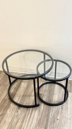 Round Glass Table Set