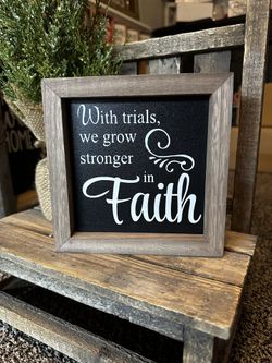 Faith Custom-made Wood Sign