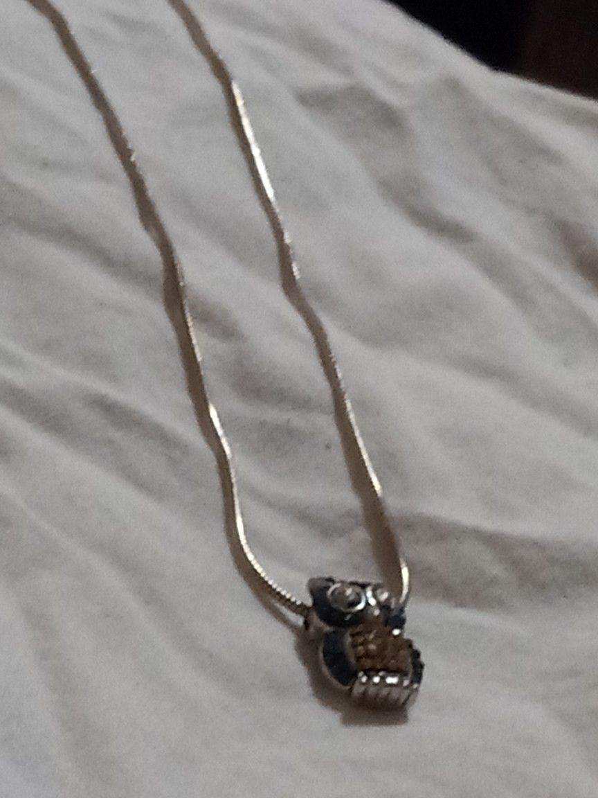 925 STERLING SILVER JEWELRY "" NECKLACE OWL π¦""
