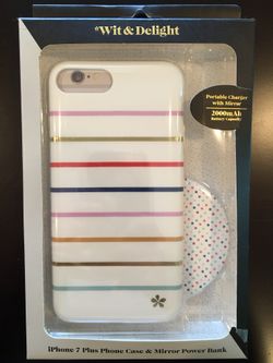 iPhone 7 Plus case & mirror power bank by Wit & Delight