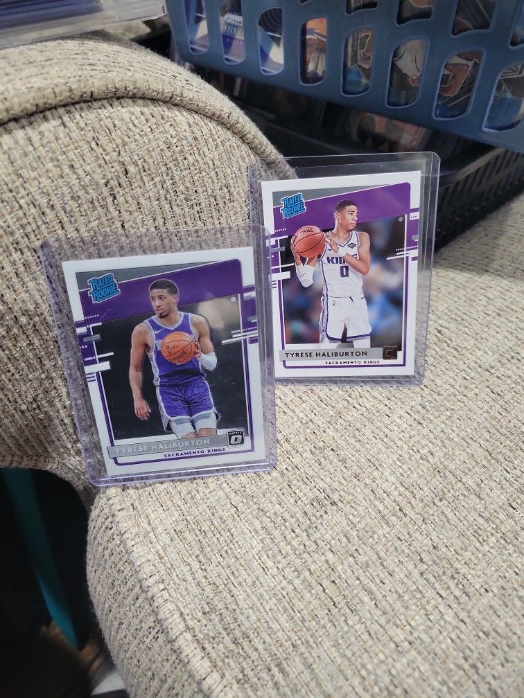 Tyrese Halliburton Rated Rookie Optic, Donruss Basketball Card Lot
