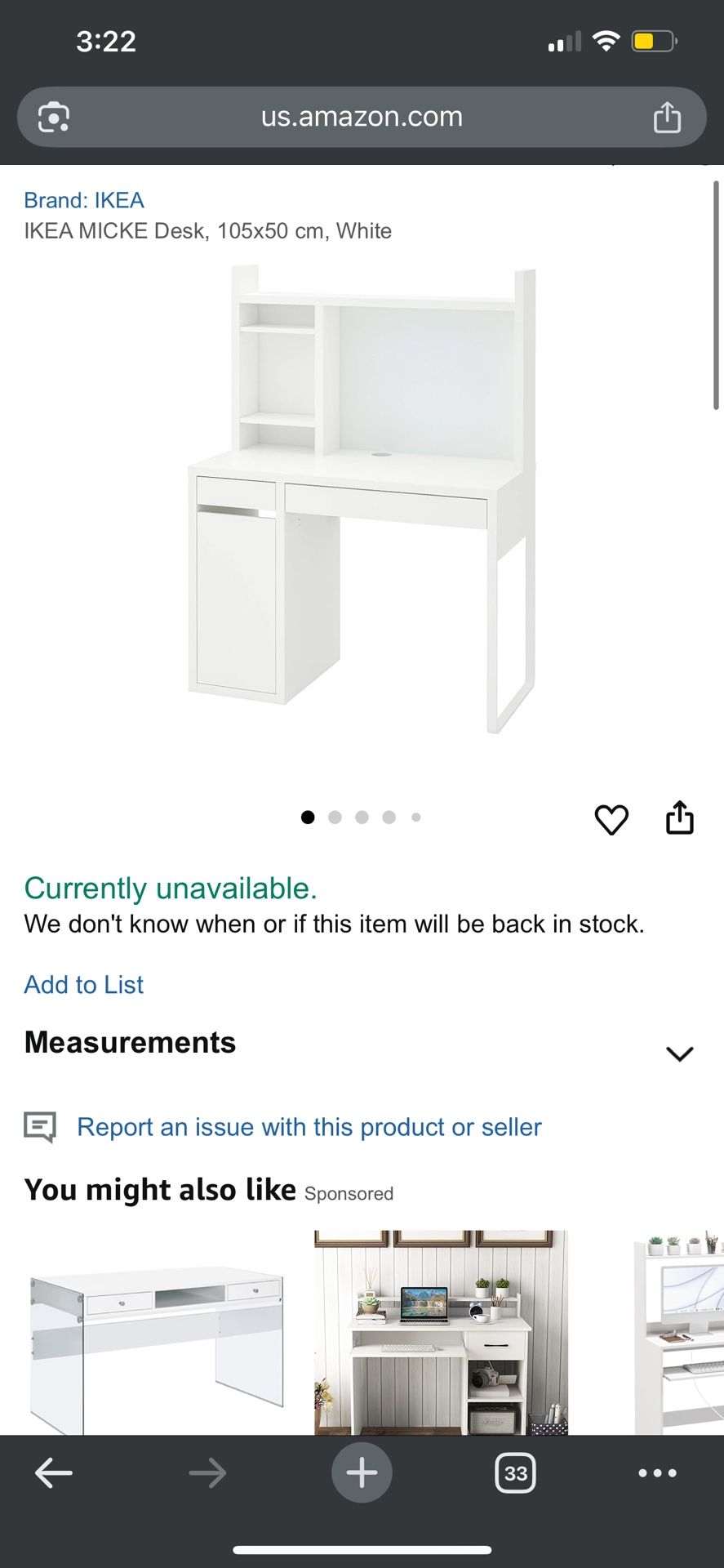 Ikea Micke Desk