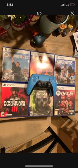 PlayStation 5 controller ps5 modern warfare 6 games 1 controller all working condition! GREAT PRICE