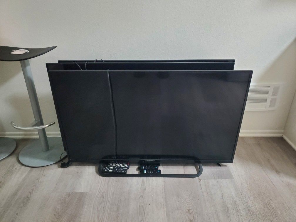 3 50 Inch Tv's With 3 FireStick's And Remotes