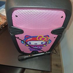 Hello Kitty Speaker With 🎤  Bluetooth 