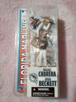 Florida Marlins Miguel Cabrera Josh Beckett Figures