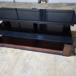 Glass And Wood TV Stand