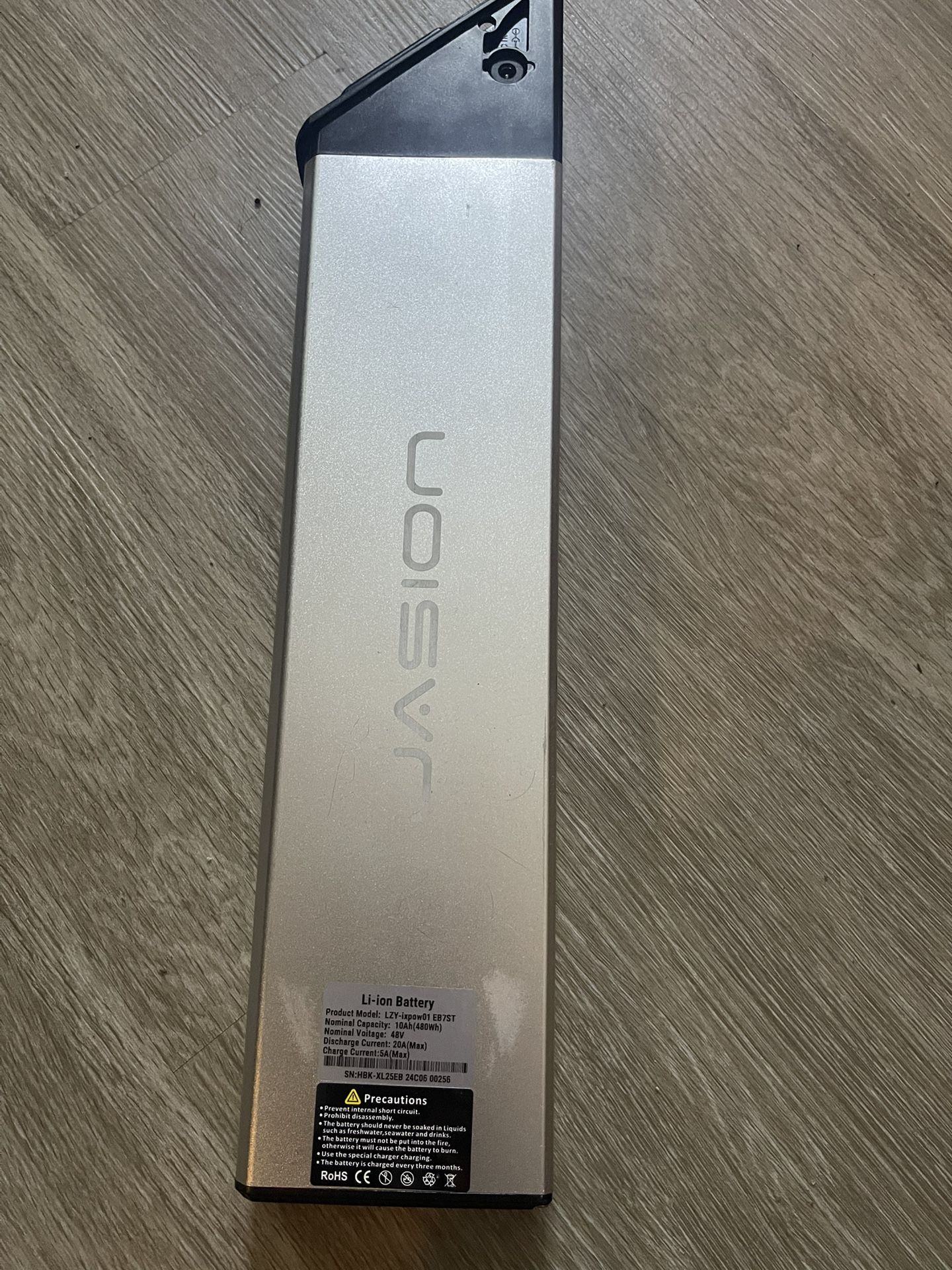 Jason E-bike Battery 48v With Charger (no Keys)