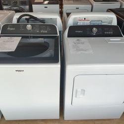 $1028(MSRP$1898, Save $870) Whirlpool Washer With Electric Dryer Set 