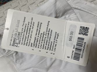 LULULEMON Women’s Running Shorts White Size 6 