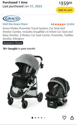 Graco Modes Pramette Travel System, Car Seat and Stroller Combo