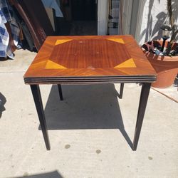 Mid Century Card Table 