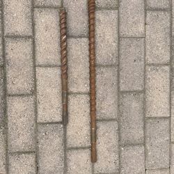 Two Concrete Drill Bits 1”