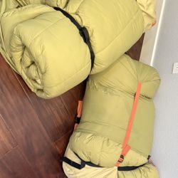 Two Quest 35 Double Rectangular Sleeping Bags