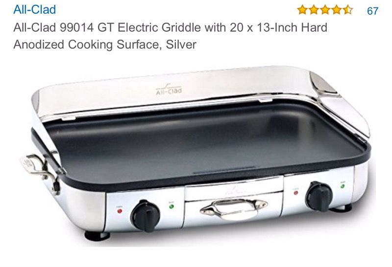 All-Clad 99014 GT Electric Griddle with 20 x 13-Inch Hard Anodized Cooking  Surface, Silver for Sale in Boynton Beach, FL - OfferUp