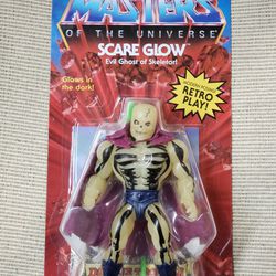 SCARE GLOW Evil Ghost of Skeletor - Masters of the Universe RETRO PLAY, Glow in the Dark (2020 MOTU) Action Figure 
 
