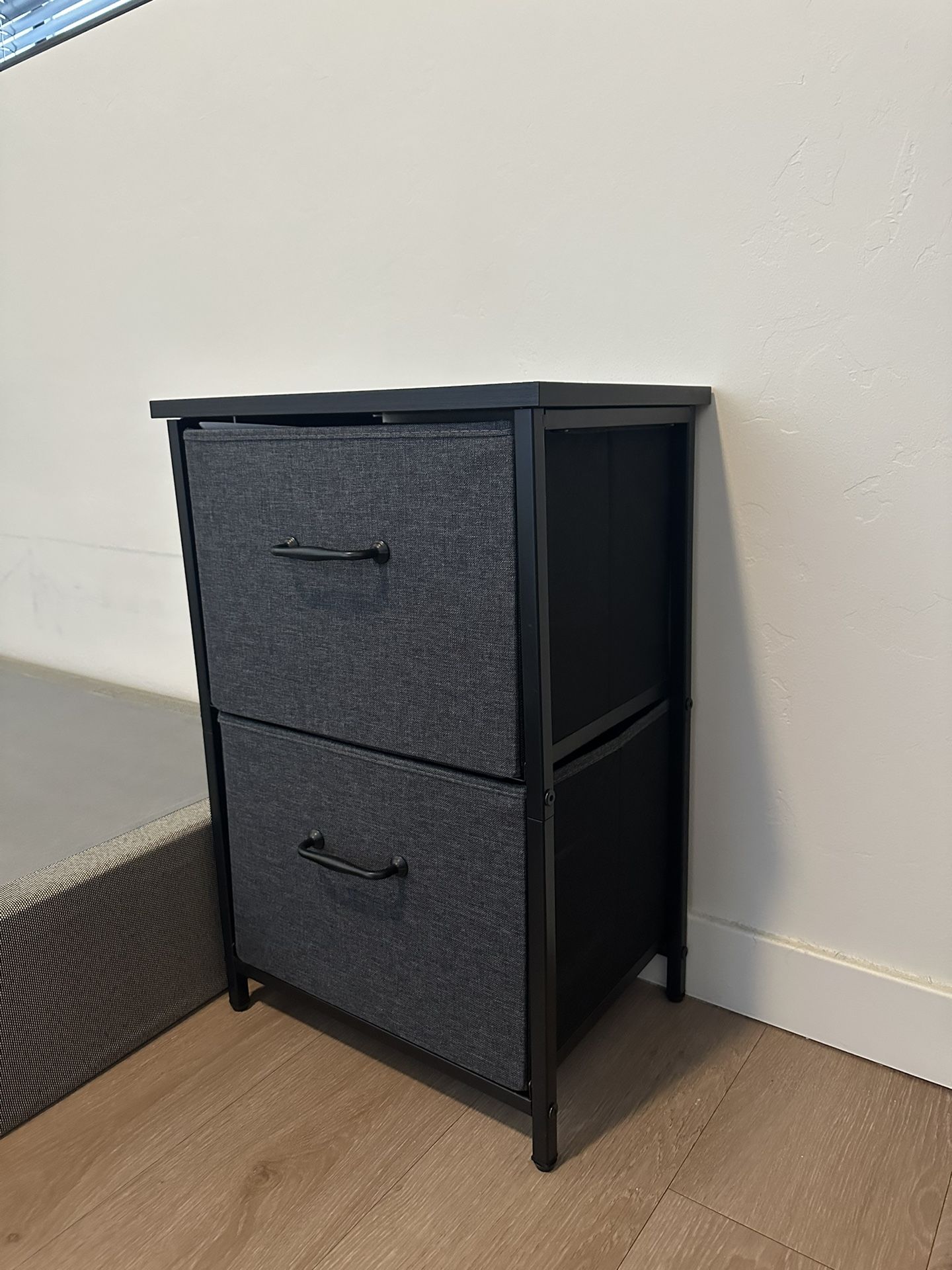 Fabric Drawer Nightstand – Great Condition