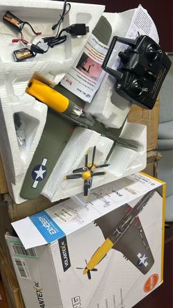 Brushless RTF P51D Mustang 2.4GHz RC Fighter for Beginners Boys Adults