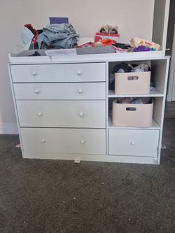White Baby Changing Table Dresser
