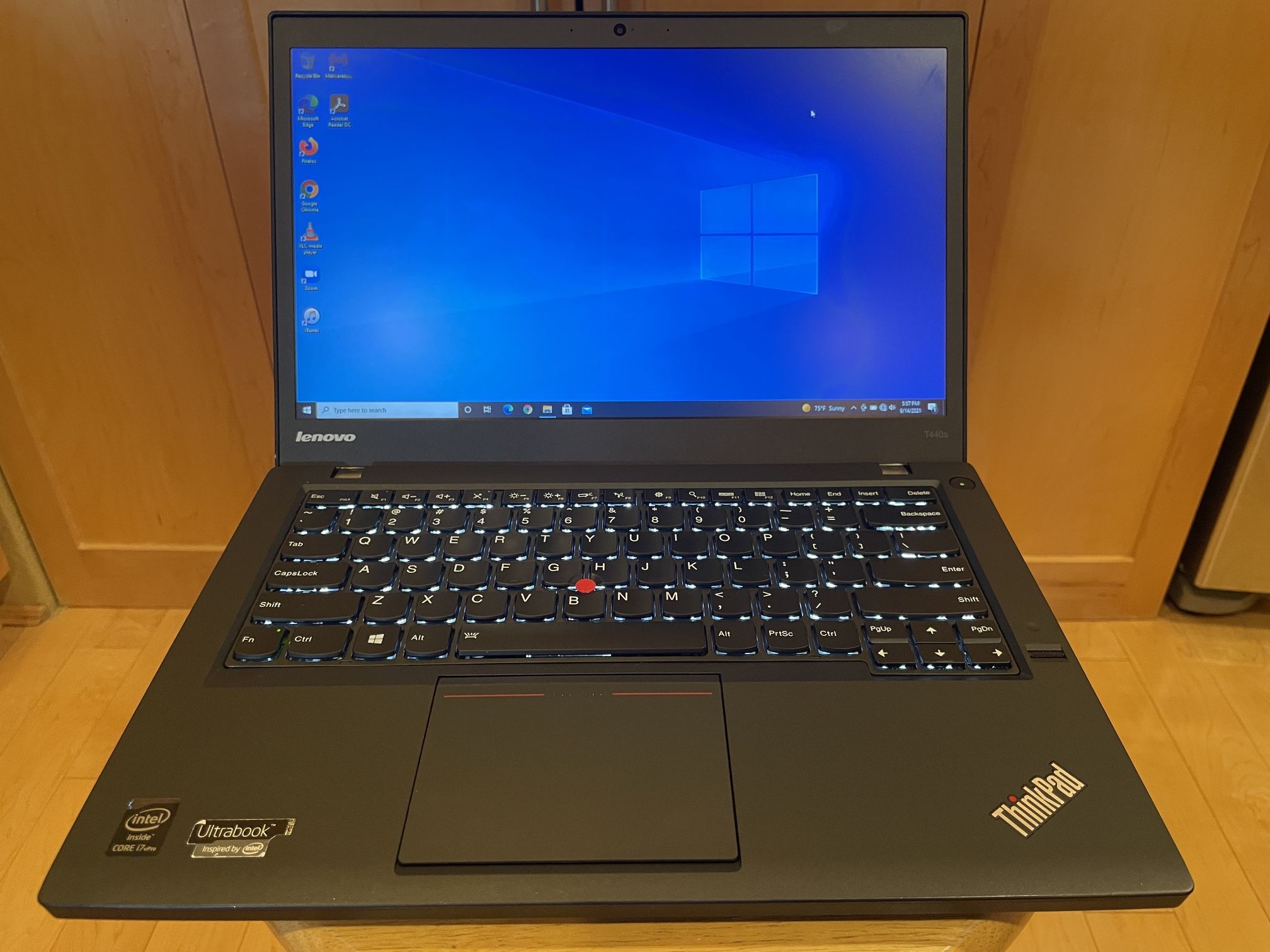 Lenovo ThinkPad T440s Laptop, Intel i7-4600U, 8GB RAM, 128GB SSD, Win 10 Pro