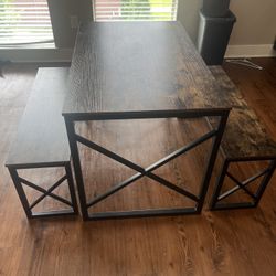Dining Table & Benches 