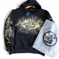 Hellstar Records Black/Grey Hoodie Brand New