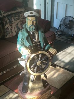Vintage Substantial 29” Nautical Sea Captain Statue (Titanic Capt. Smith Style)... Pristine!