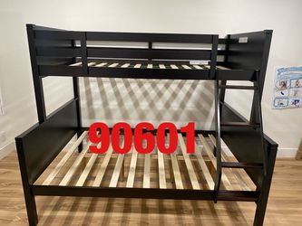 Twin over twin bunk bed. White or espresso. Assembly required. Assembly not included. Taxes included. Free delivery.  Bunk Bed only without Assembly-$