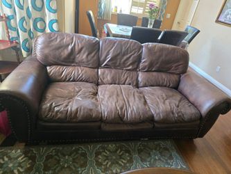 Leather couch